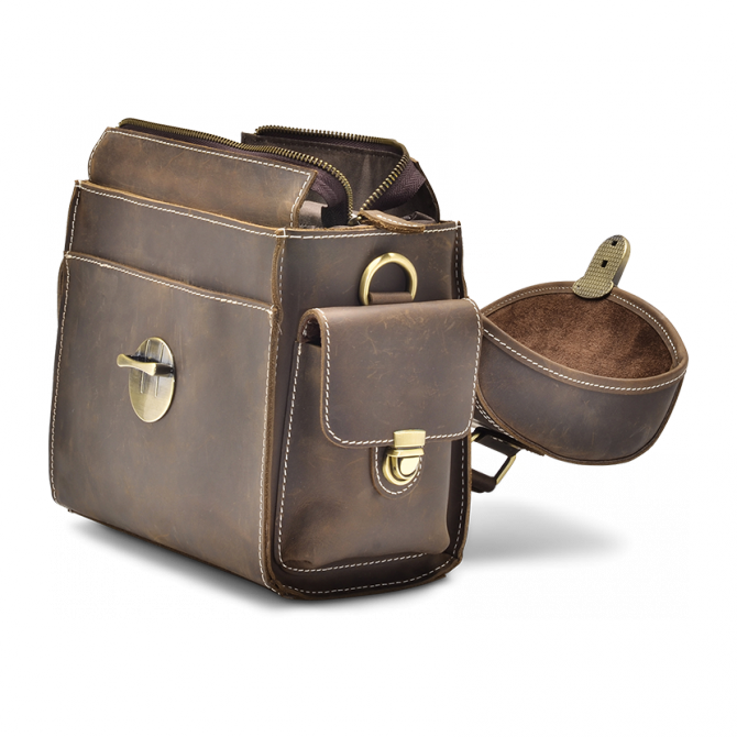 WALNUT CAMERA BAG EDRIS. - 4