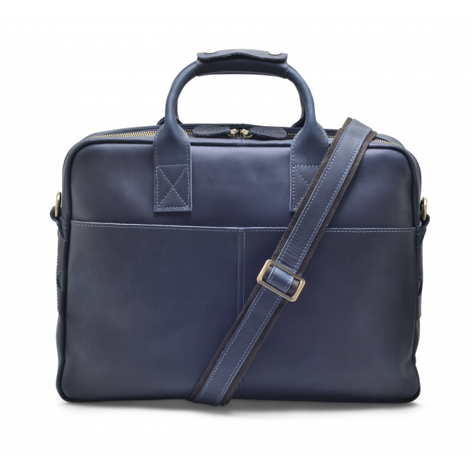 DARK BLUE SLIM BRIEFCASE MAGNUS. - 3